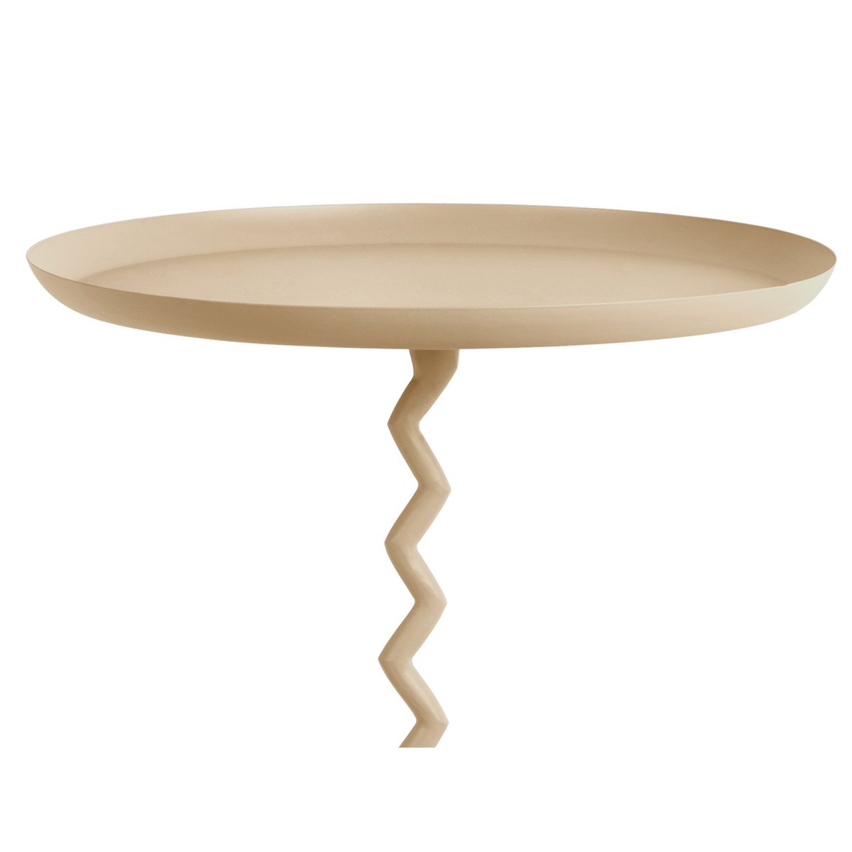 Cream Zig Zag Side Table - Large