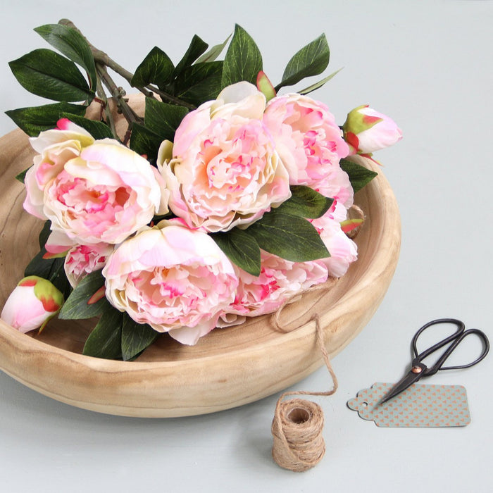 Peony Artificial Flowers Bouquet - H55 x Ø40 cm - Light Pink