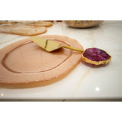 Golden pie shovel Pierre Agate Rose