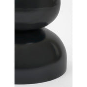 Luna side table - H46 x Ø32 cm - Iron - Black