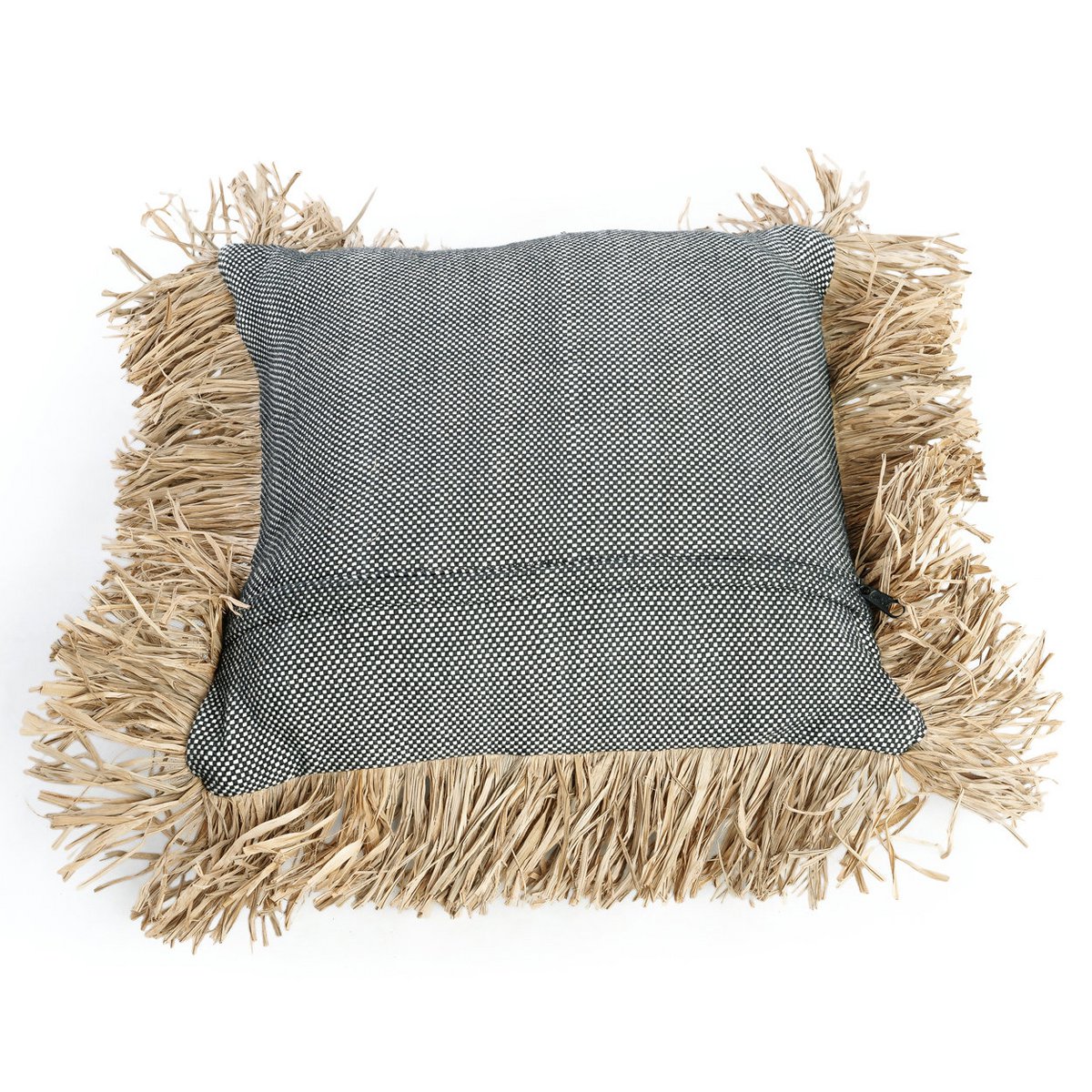 The Cotton Bonita Cushion Cover - Natural Black - 40x40