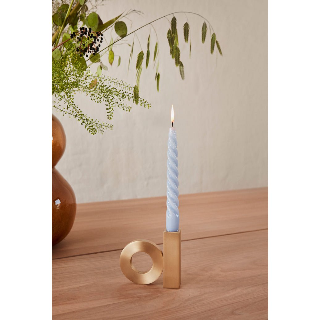 Baari Solid Brass Candleholder