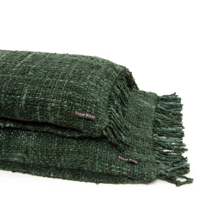 De Oh My Gee Kussenhoes - Bosgroen - 35x100