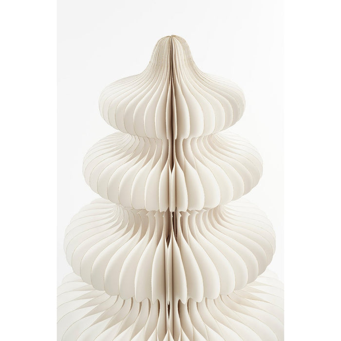 Decoration Christmas tree - H152 x Ø104 cm - Paper - FSC 100% - White