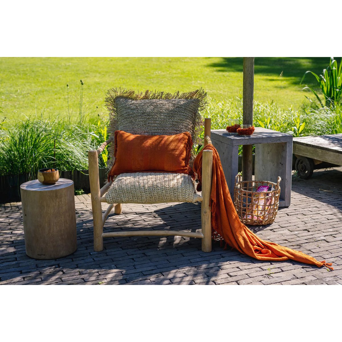 The Oh My Gee Cushion Cover - Rust Velvet - 30x50