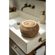 De Koloniale Peek-a-Boo Mand - Natuurlijk Bruin - M