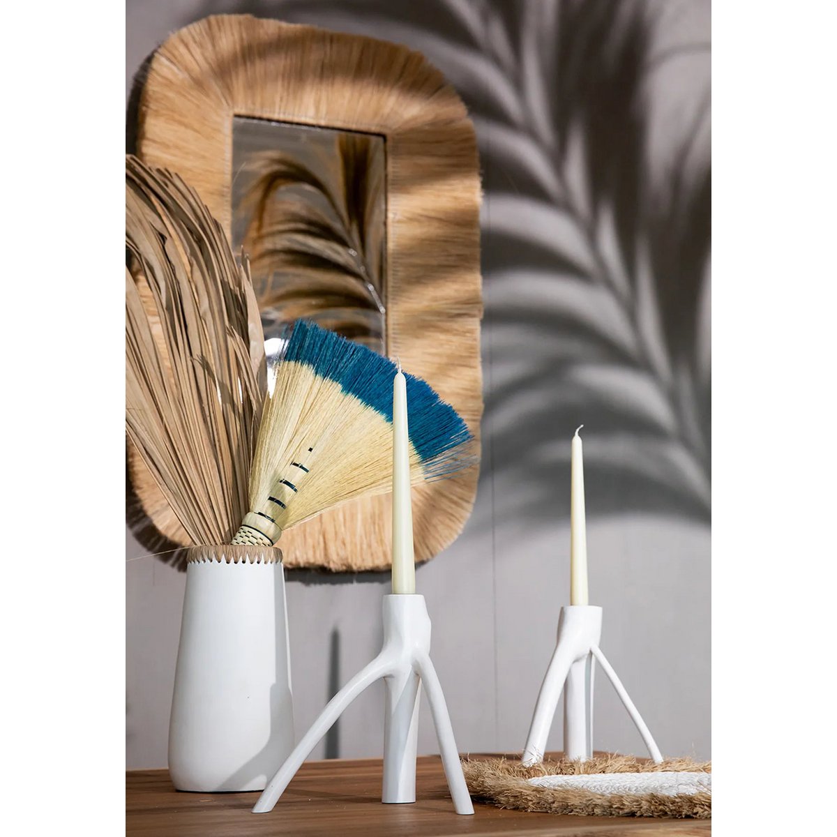 De Jaipur Spiegel - Naturel - L