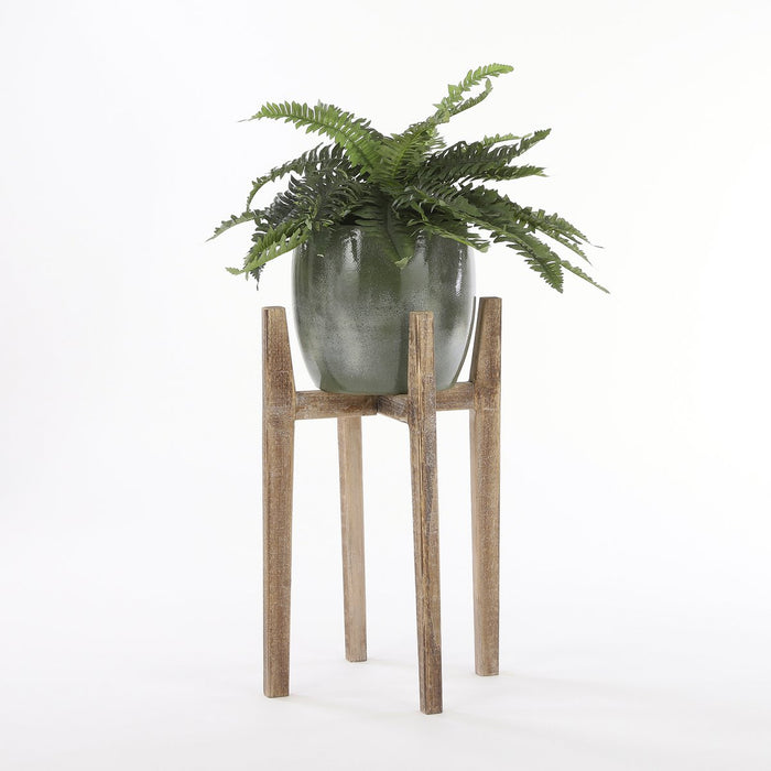 Artificial fern plant in flower pot Stan - H40 x Ø70 cm - Green
