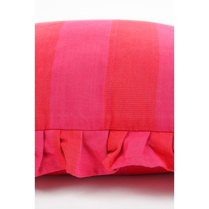 Decorative cushion - L45 x B45 x H10 cm - Cotton - Pink, Red
