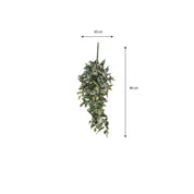Tradescantia Artificial Hanging Plant - L15 x W30 x H80 cm - Green