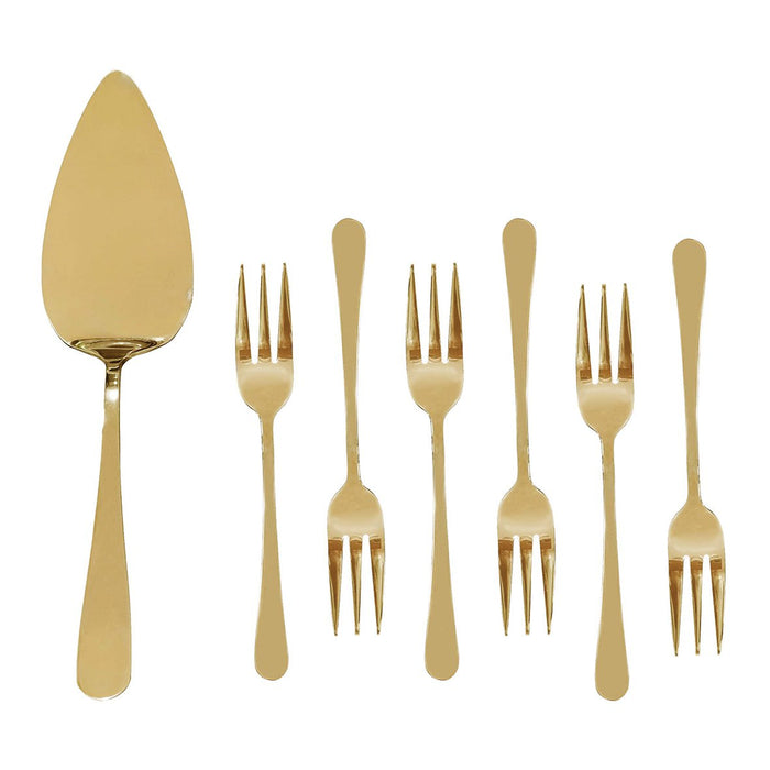 SET VAN 7 GOUDEN GEBAKSTUKJES