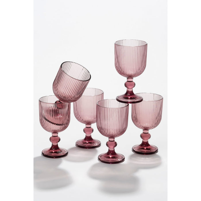 Purple Merlot Wine glass - Set of 6