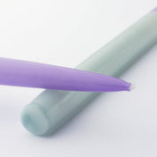 Dinner candle Dip-dye Light blue