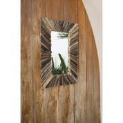 De Driftwood Framed Spiegel - Naturel - M