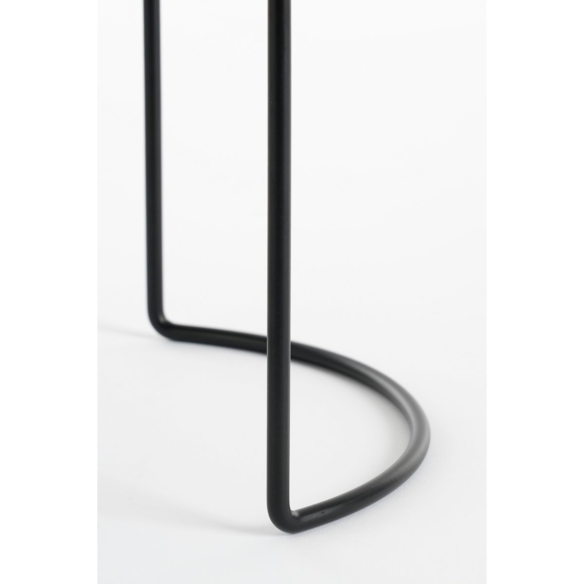 Petry flowerpot on standard - Set of 3 - L27 x B25 x H51 cm - Metal - Black