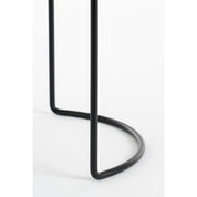 Petry flowerpot on standard - Set of 3 - L27 x B25 x H51 cm - Metal - Black