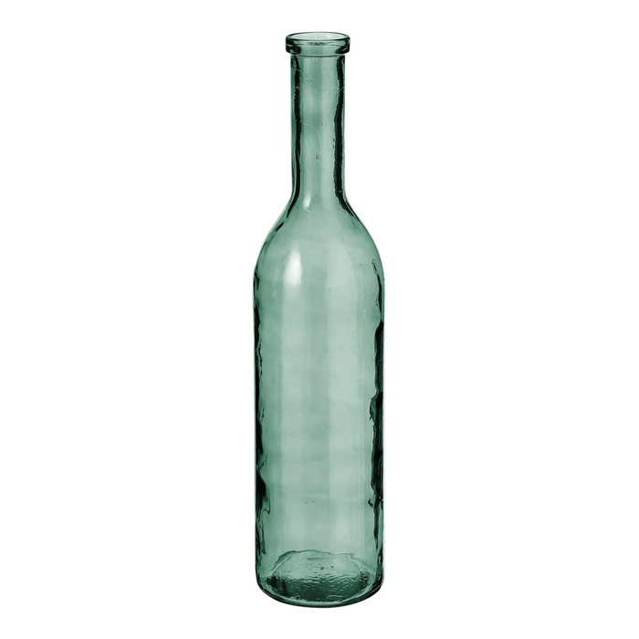 Rioja Bottle Vase - H75 x Ø18 cm - Recycled Glass - Green