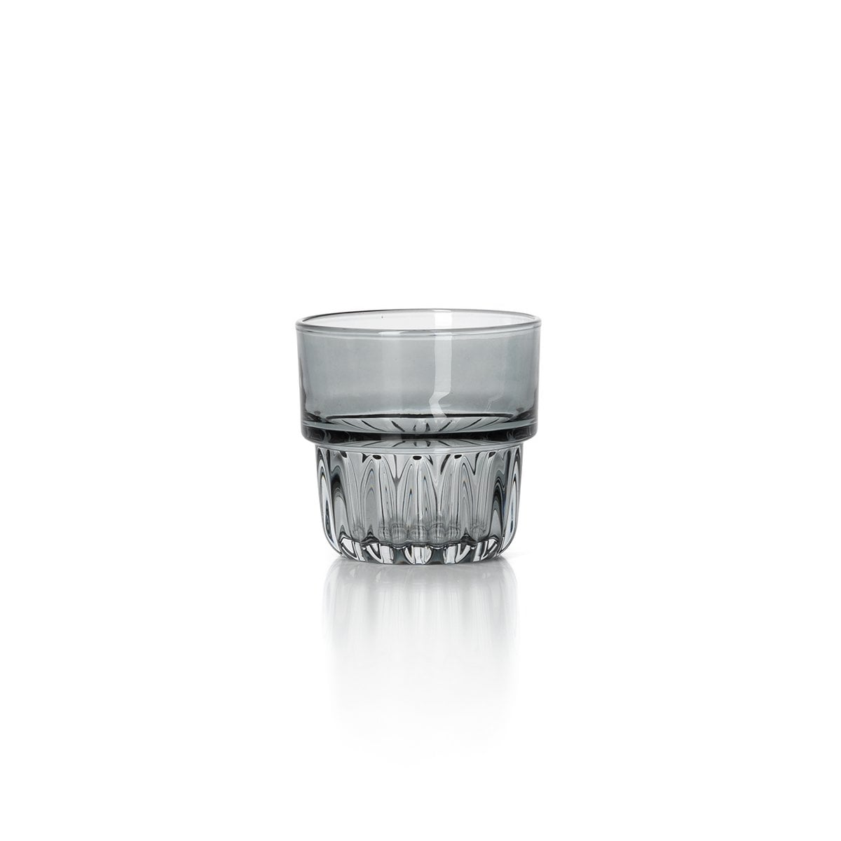 The Faceted Tumbler - Smoky Grey