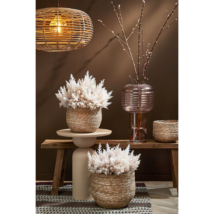 Stoere houten bank - L108 x B30 x H37 cm - Gerecycled hout - Bruin