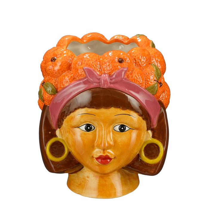 Flowerpot indoor Orange 1Limestone