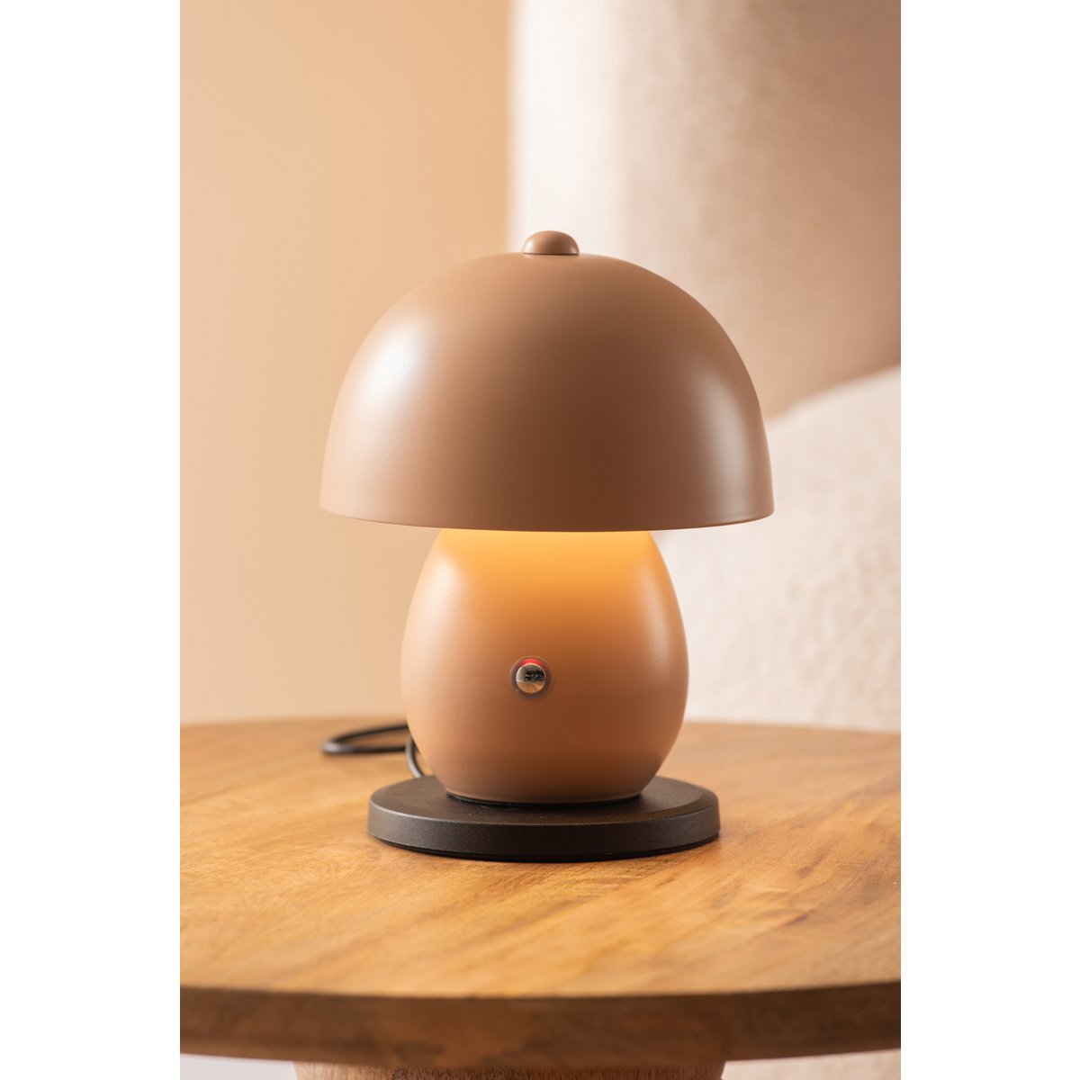 Mushroom LED Table Lamp – Toffee