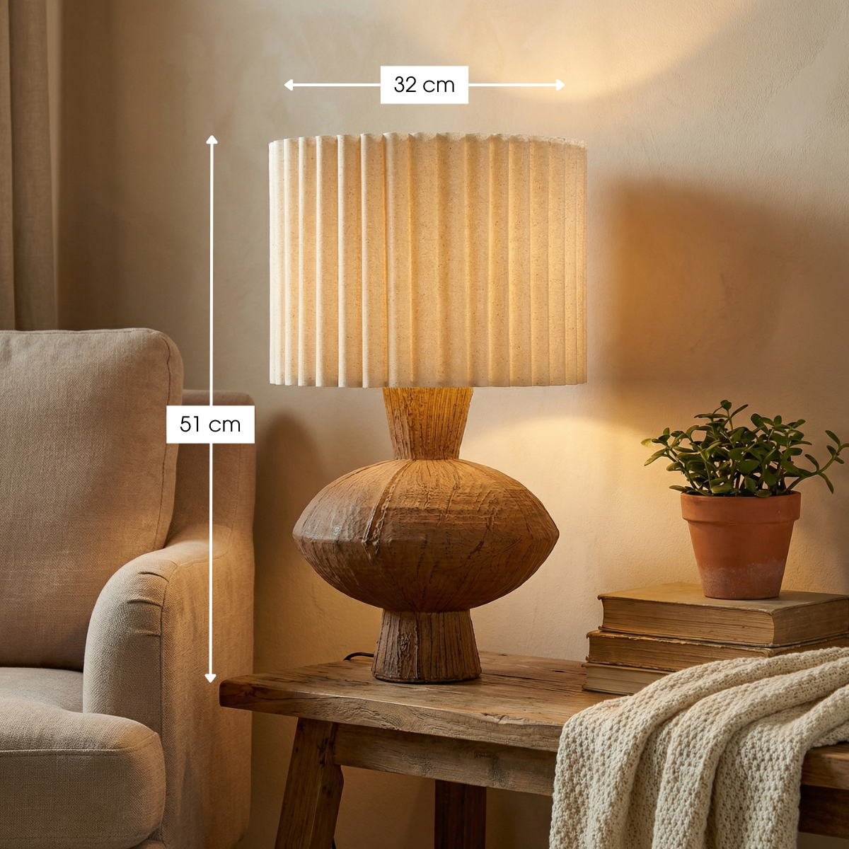 Table lamp Brown
