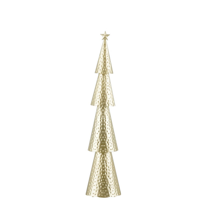 Decoration Christmas tree - L15 x B8 x H68 cm - Iron - Gold