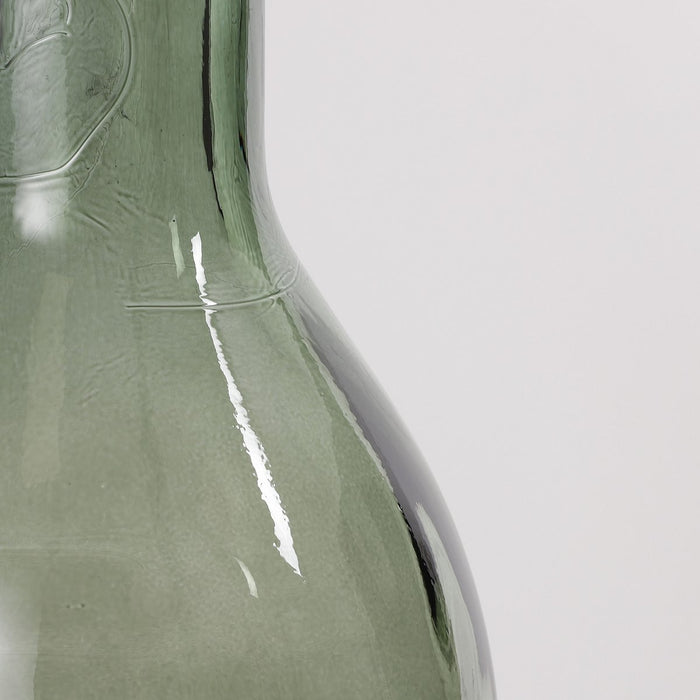 Rioja Flessenvaas - H50 x Ø15 cm - Gerecycled Glas - Groen