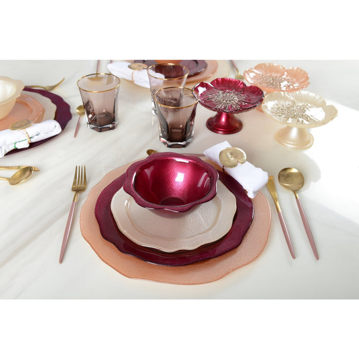 Fuchsia roze dinerbord