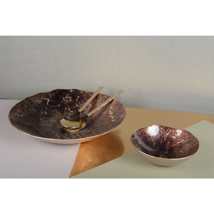 SALADESERVERS MET GOUDEN TEXTUUR