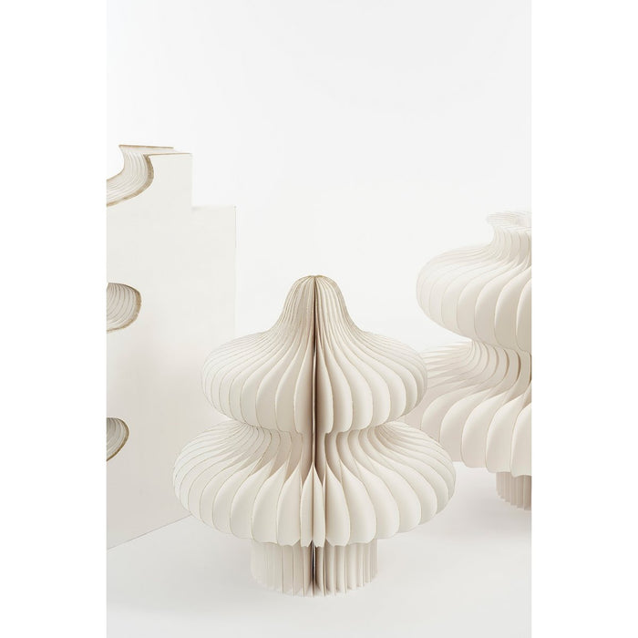 Decoration Christmas tree - H152 x Ø104 cm - Paper - FSC 100% - White