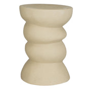 Screw Bijzettafel - L29 x B29 x H41 cm - Keramiek - Beige
