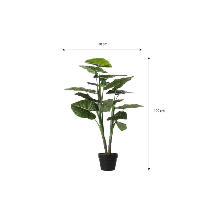 Taro Kunstplant - H100 x Ø70 cm - Groen
