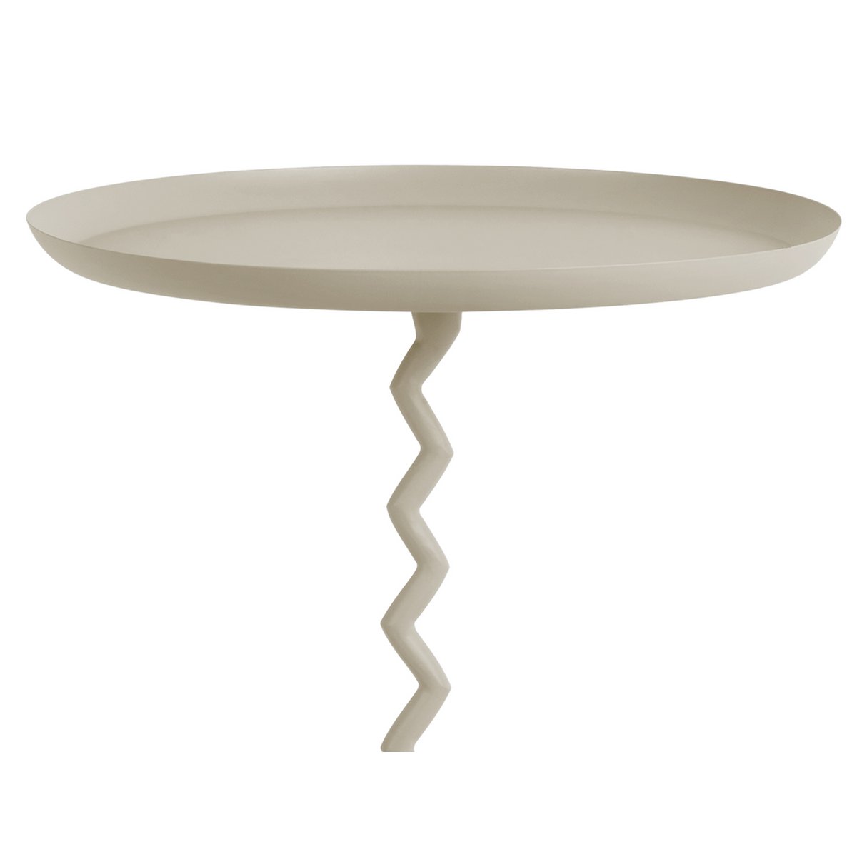 Cream Zig Zag Side Table - Large