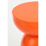 Elliot side table - H45 x Ø32 cm - Iron - Orange