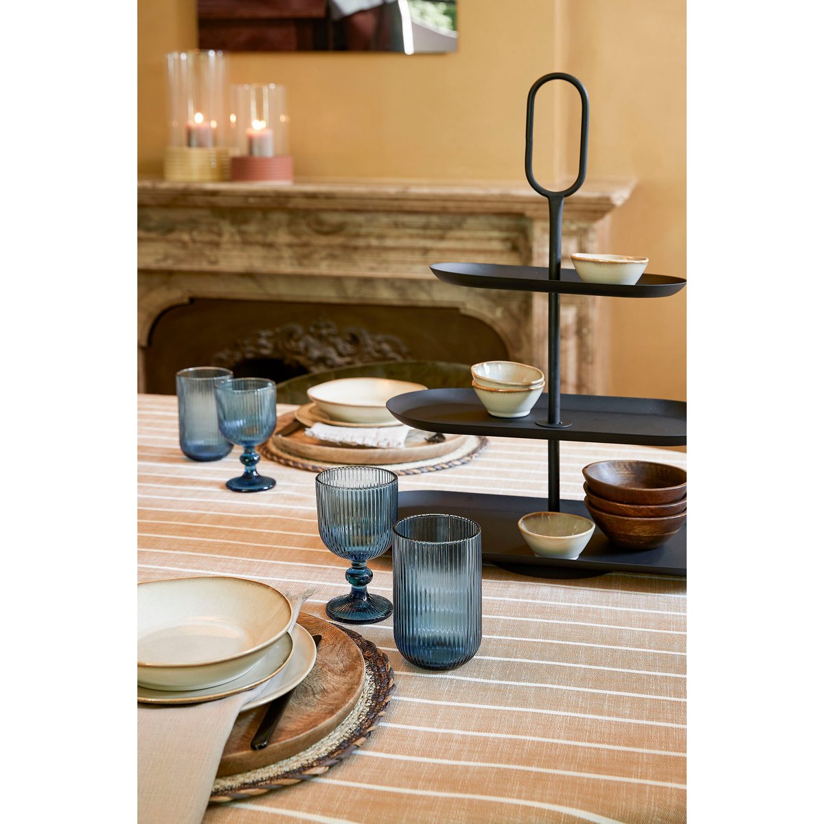 Wine Glass Blue Glass