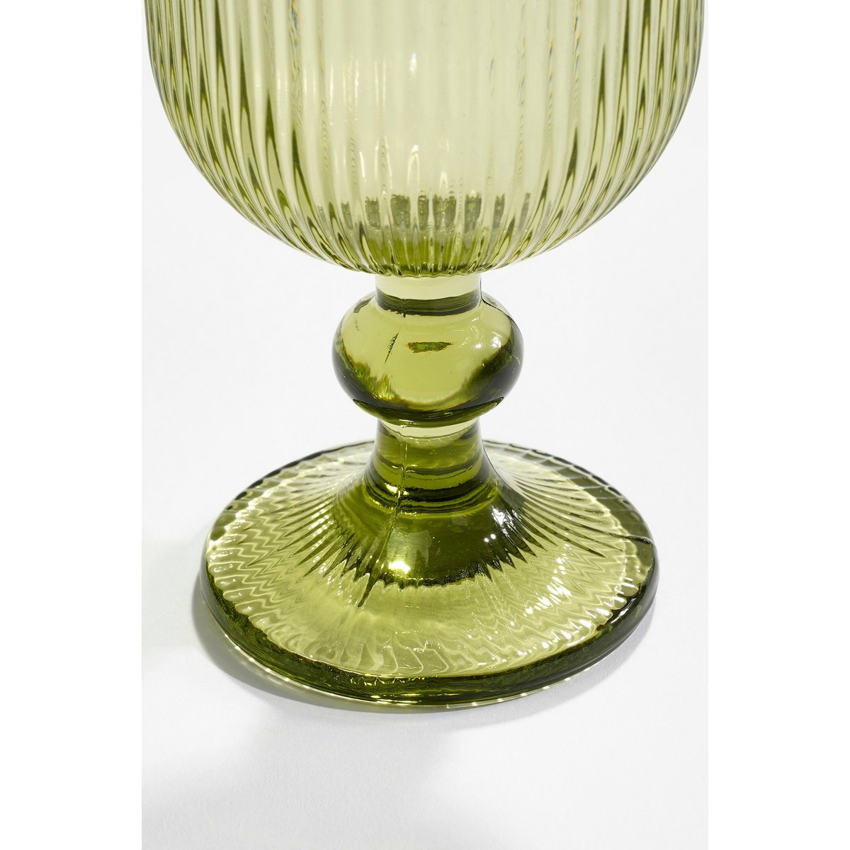 Wine Glass Light Green Glass