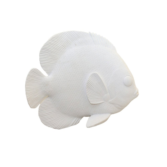Decorative white fish 29x12x23cm