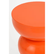 Luna side table - H46 x Ø32 cm - Iron - Orange