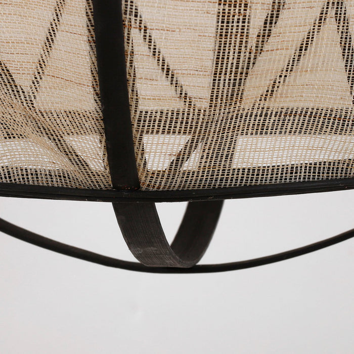 Pella Hanglamp - H50 x Ø51 cm - Linnen - Off-white