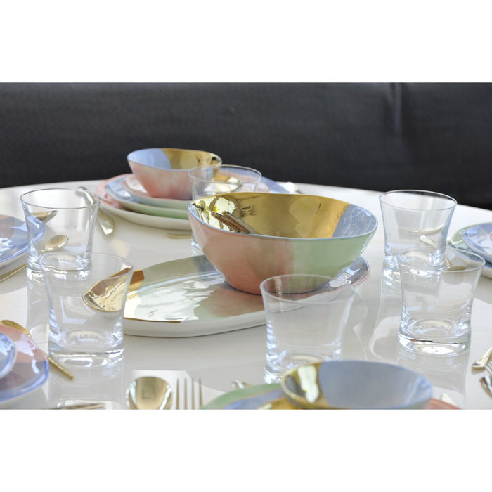 TRICOLOR-PARADISE OVAL DISH