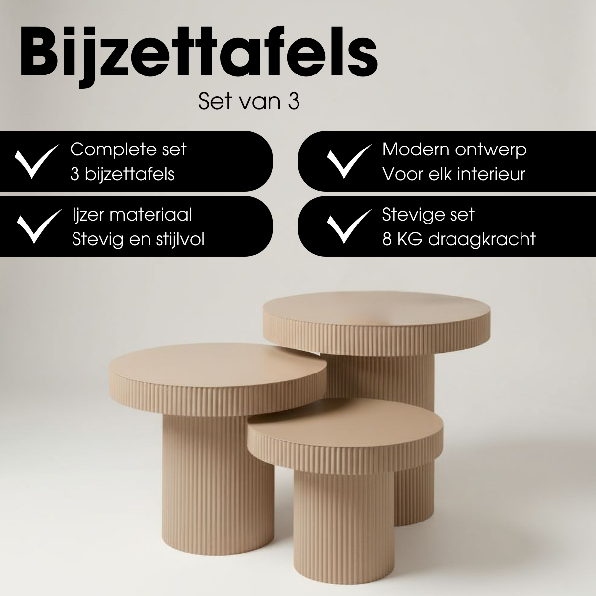 Side table Lux Light brown