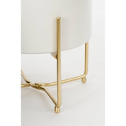 White & Gold Trio Plant Pots