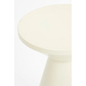 Jim Side table - H45 x Ø31 cm - Iron - Off -White