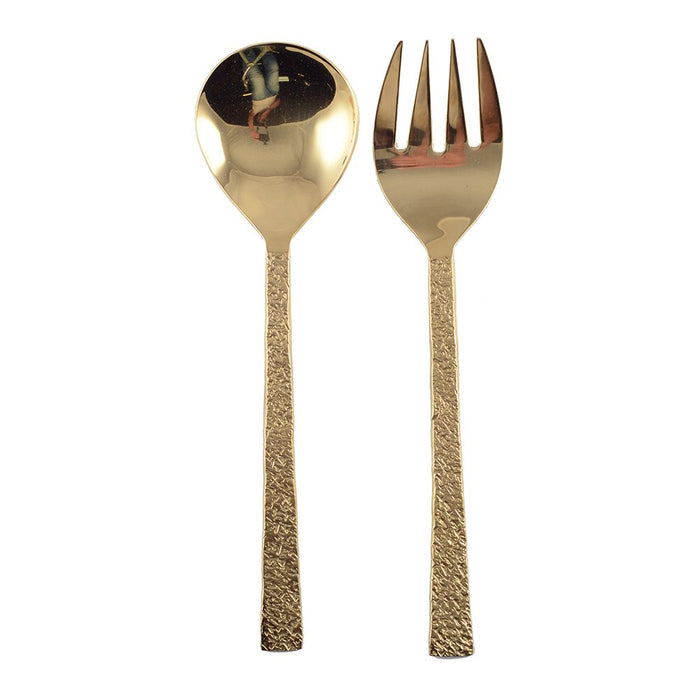 SALADESERVERS MET GOUDEN TEXTUUR