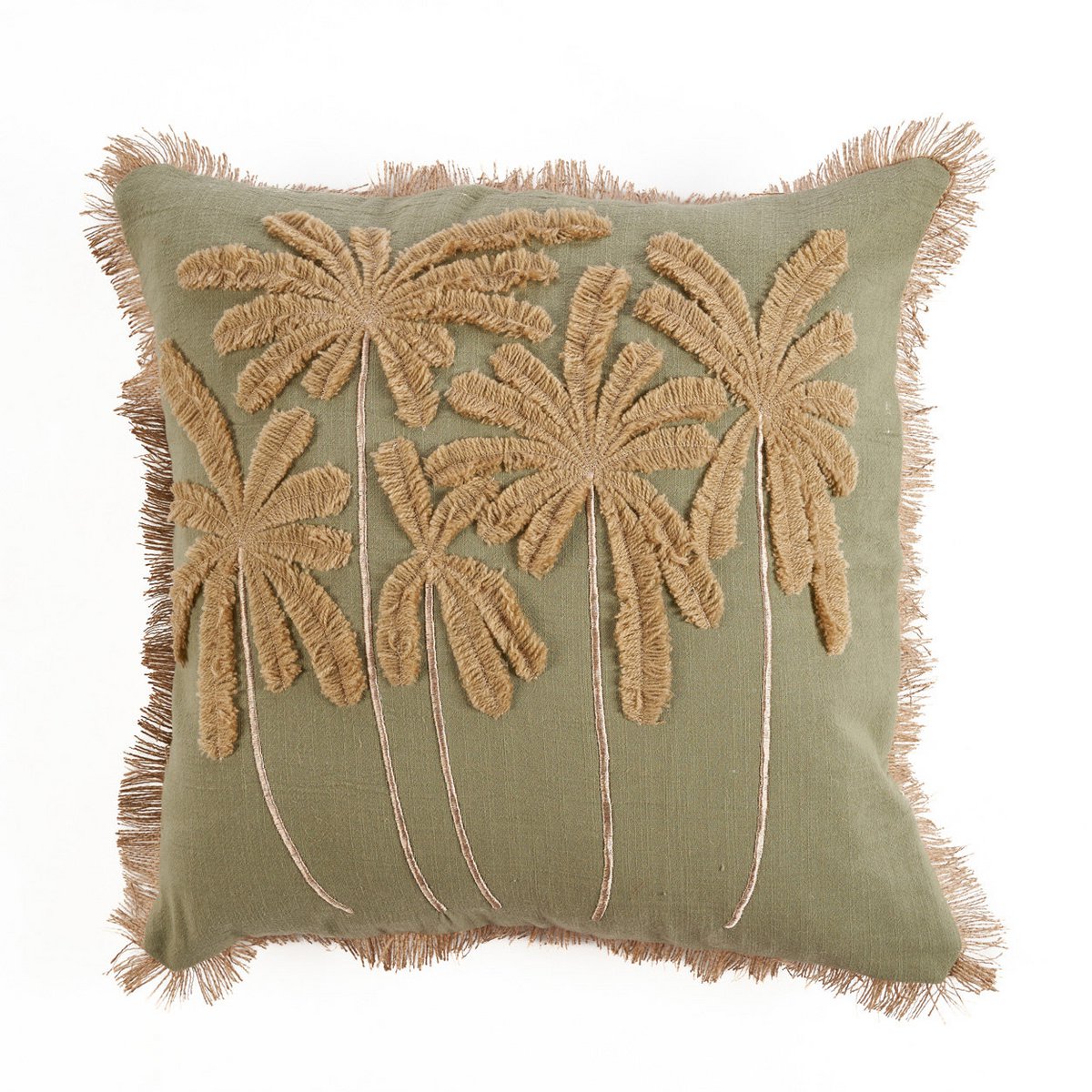 The Tropical Breeze Cushion Cover - Forest Green