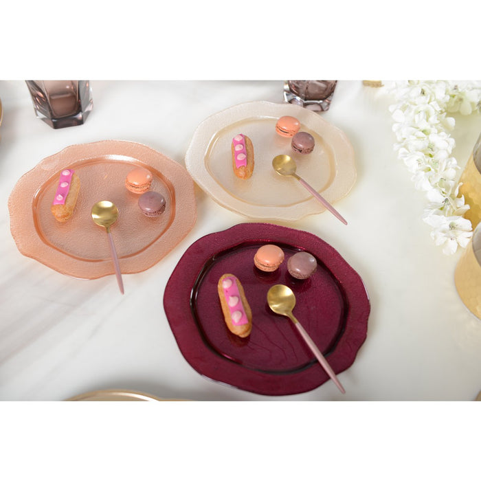 Fuchsia roze dessertbord