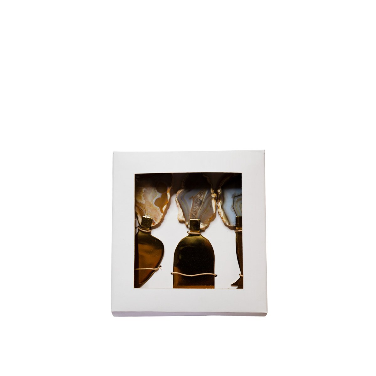 Stone Agate Beige cheese service - Lot of 3