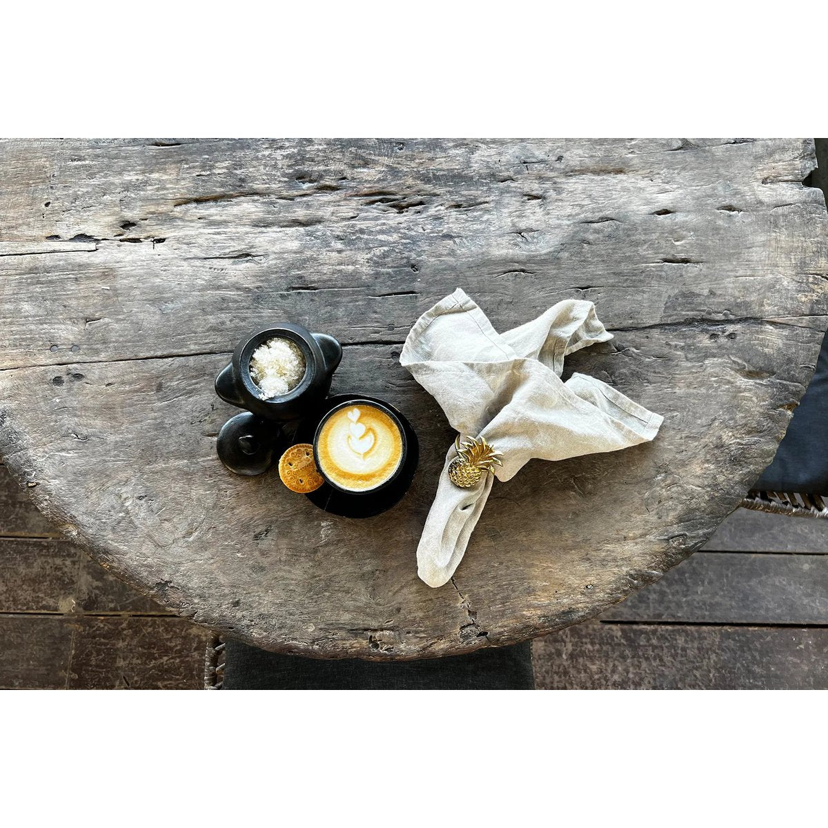 De Ananas Servetring - Goud