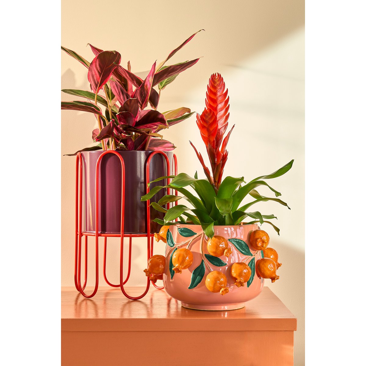 Marbella Orange Plant Pot